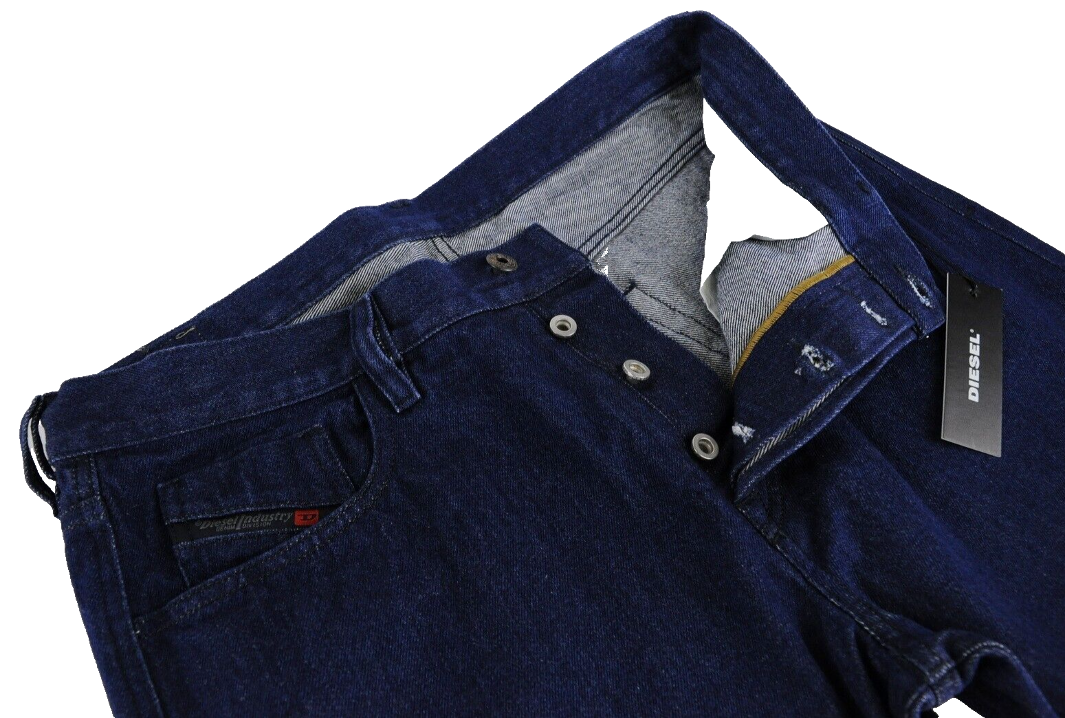 DIESEL Mharky 069GV vyriški džinsai W34 tamsiai mėlyni su sagomis 