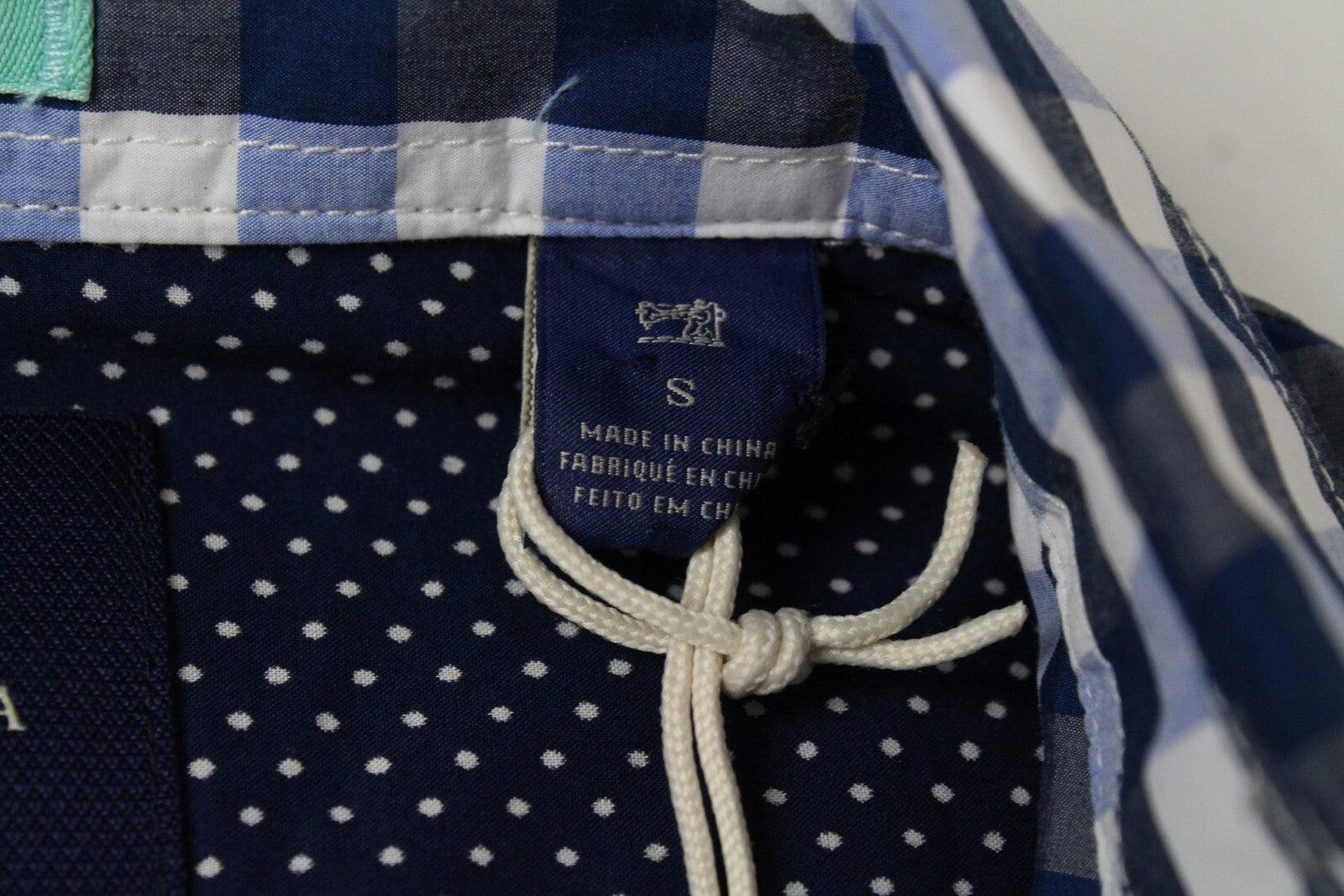 SCOTCH & SODA  Couture Mens Shirt S Blue Checked Short Sleeve