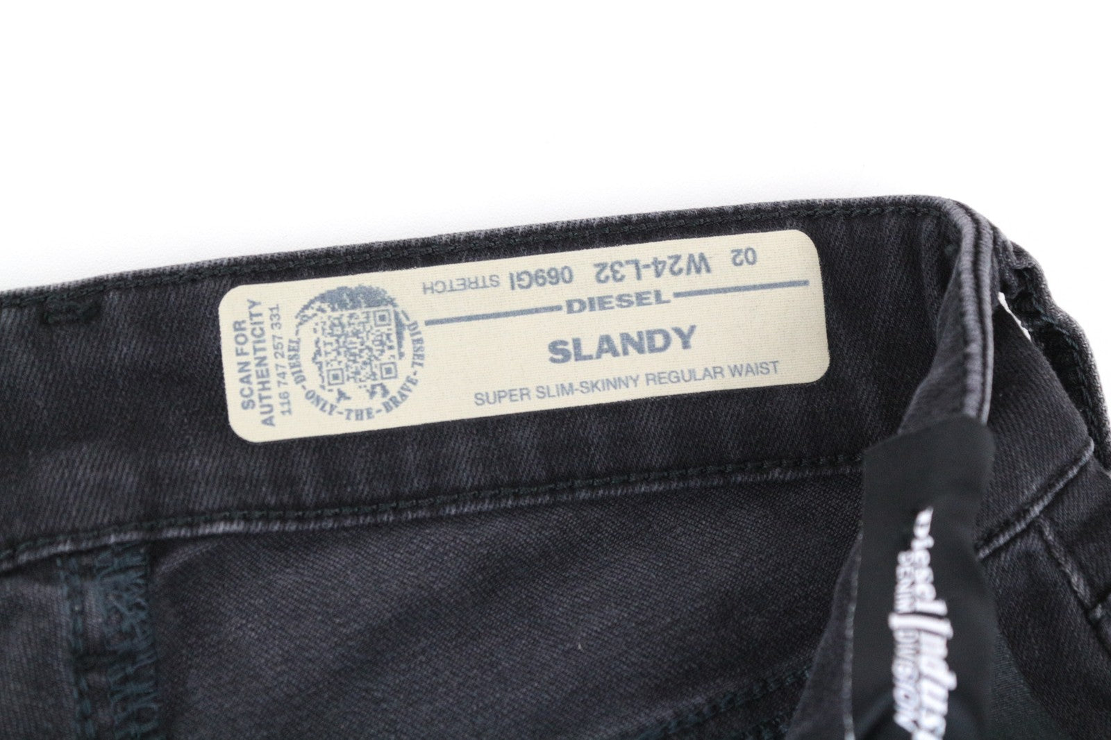 DIESEL Slandy 069GI Women's Jeans W24/L32 Distressed Aged Look Girls Slim Skinny