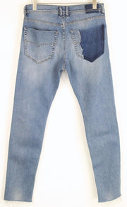 DIESEL Tepphar-R 084SV Mens Jeans W31/L32 Light Blue Slim  Buttoned Carrot