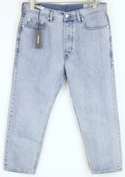 DIESEL Rhial 084FC Mens Jeans W31/L32 Slim  Buttoned Light Blue Carrot