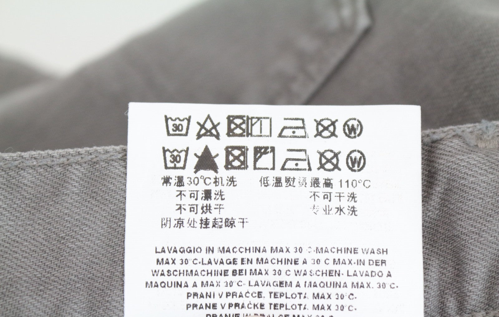 REPLAY Anbass Men's Jeans W29/L32 Zip-Fly Stretch Denim Slim Fit Light Grey