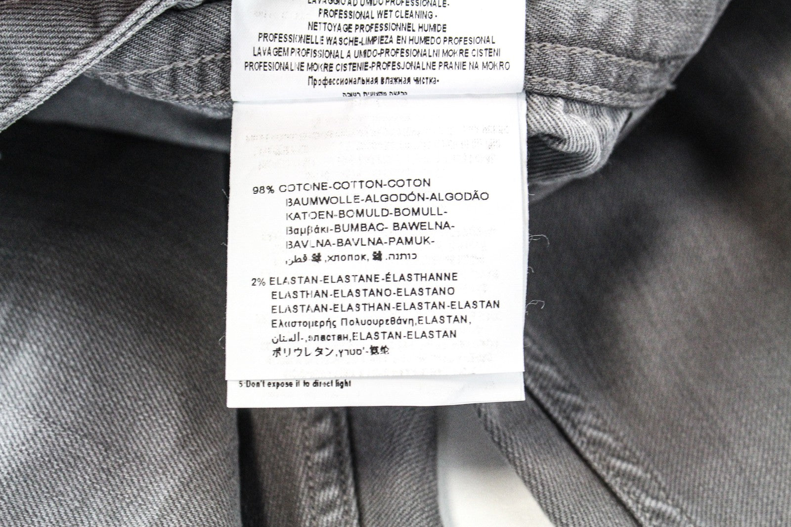 REPLAY Grover Men's Jeans W31/L34 Denim Stretch Button-Fly Straight Fit Grey