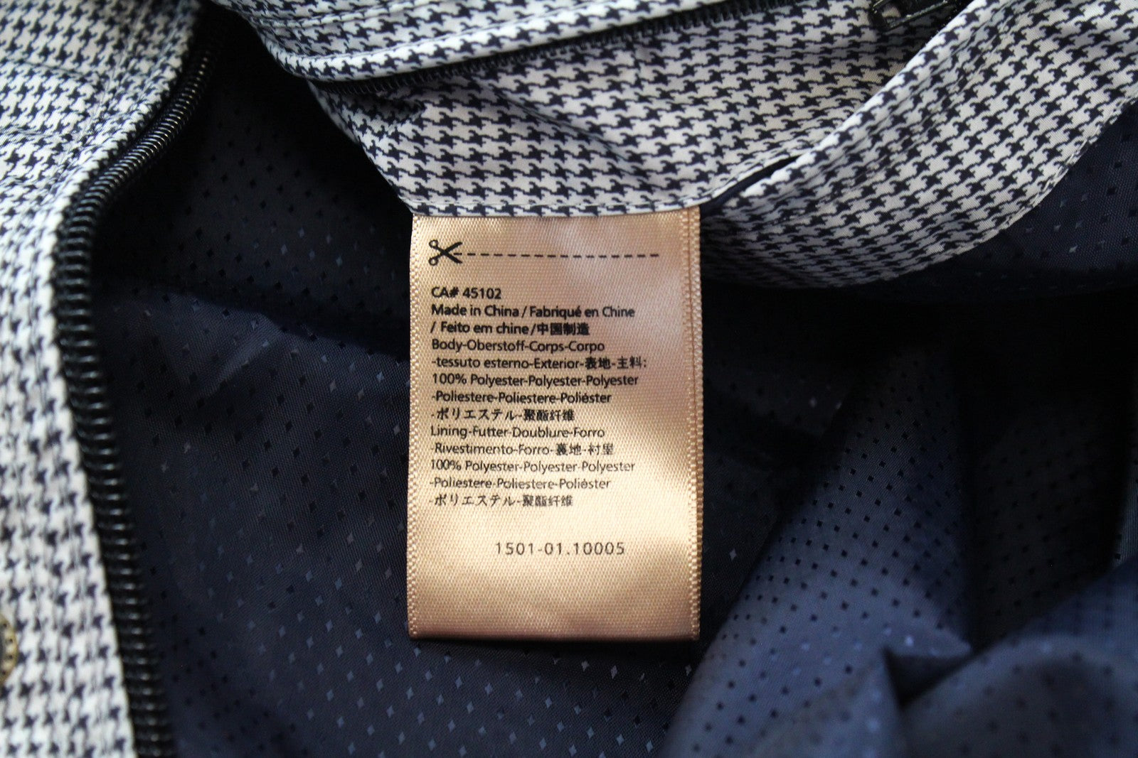 SCOTCH & SODA  Couture Jacket M Mens Grey Houndstooth Lined Patterned Coat