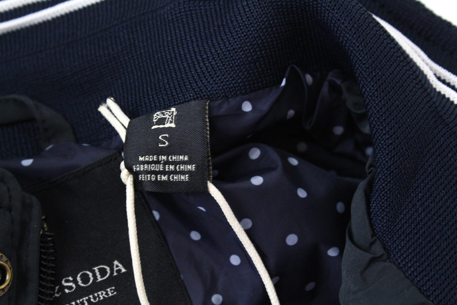 SCOTCH & SODA  Couture Navy Jacket S Lined Lightweight Long Sleeve for Mens