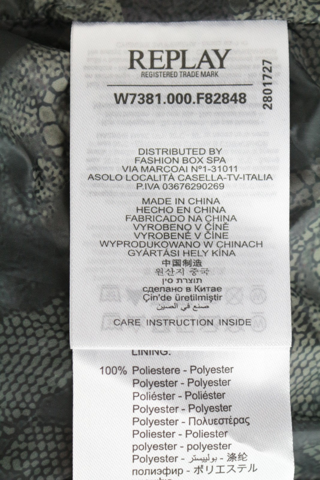 REPLAY Women's Jacket S Faux Fur Hooded Padded Quilted Mid-Length Pocketed Black