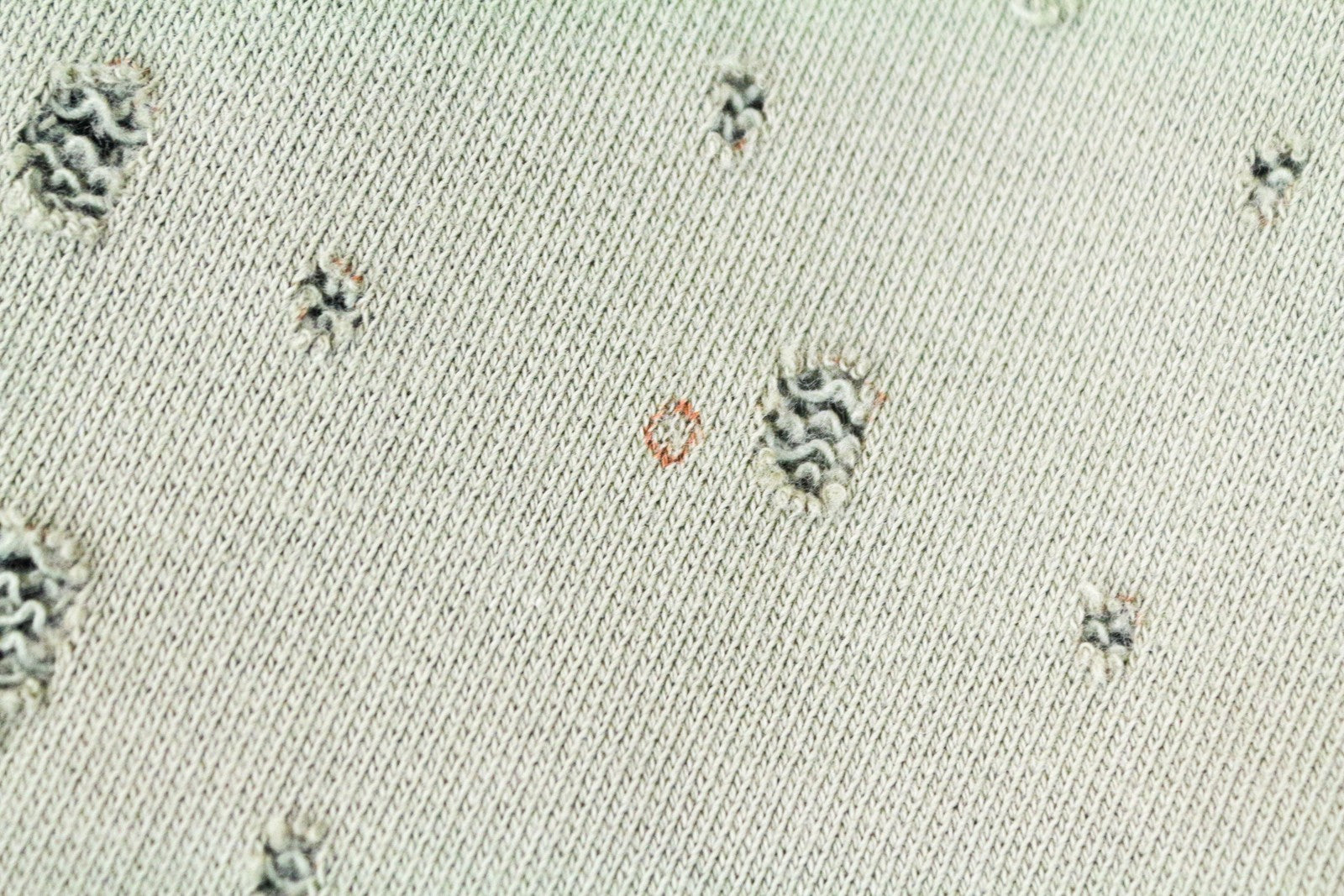 DENHAM Shadow Women's Sweatshirt M Distressed Khaki Green Long Sleeved Crew Neck