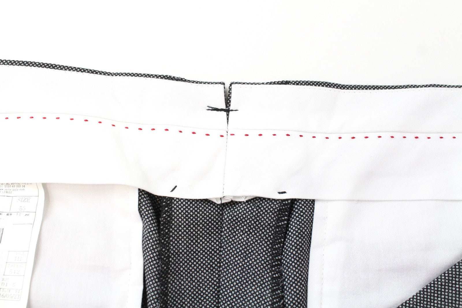 SUITSUPPLY Sienna UK46R Grey Wool Mens Lined Pleated Classic Classic Pants