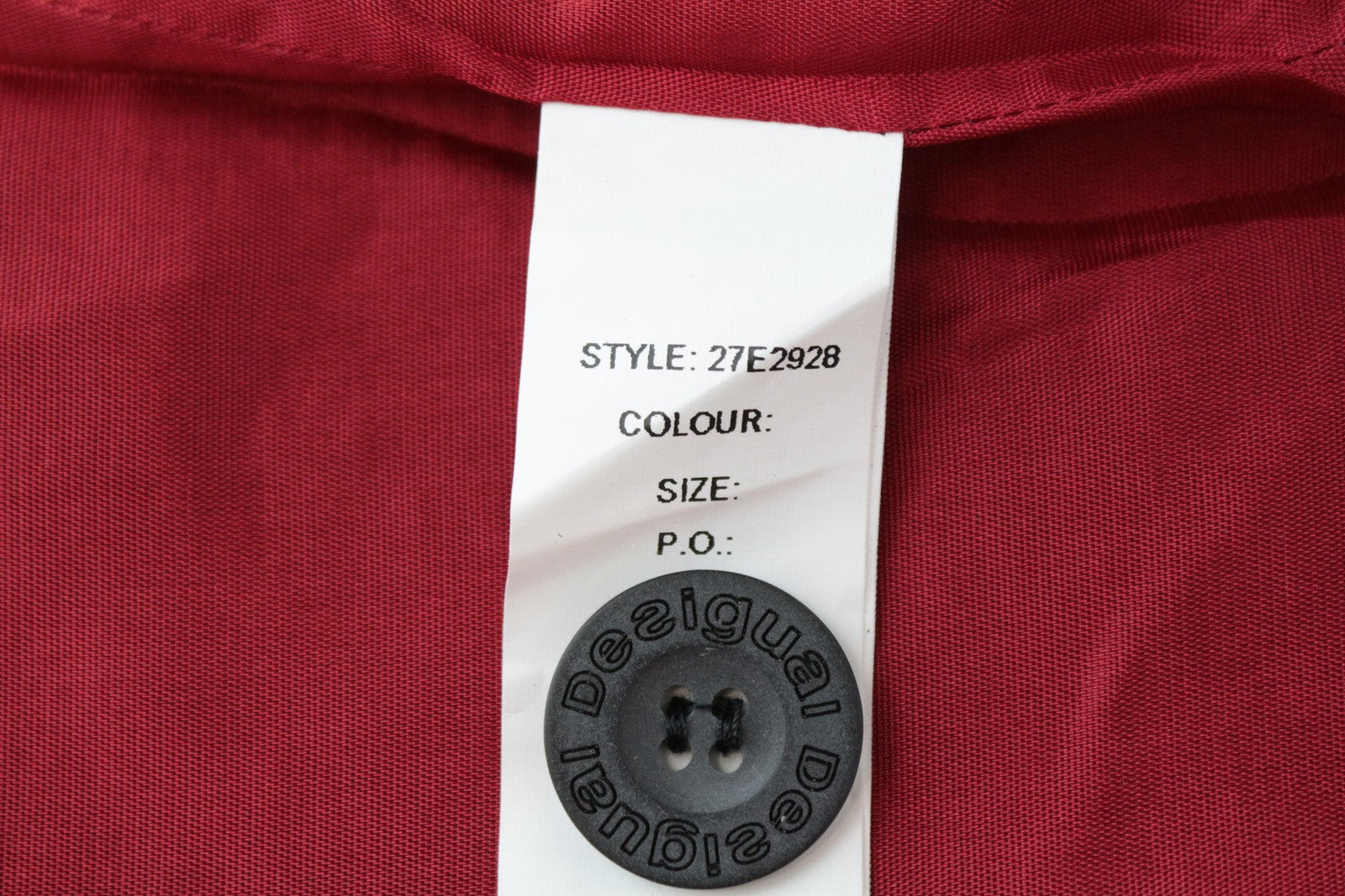 DESIGUAL Chaq Suenos Liquidos Women's Coat ~36 Mid-Length Ombre Styled Collared