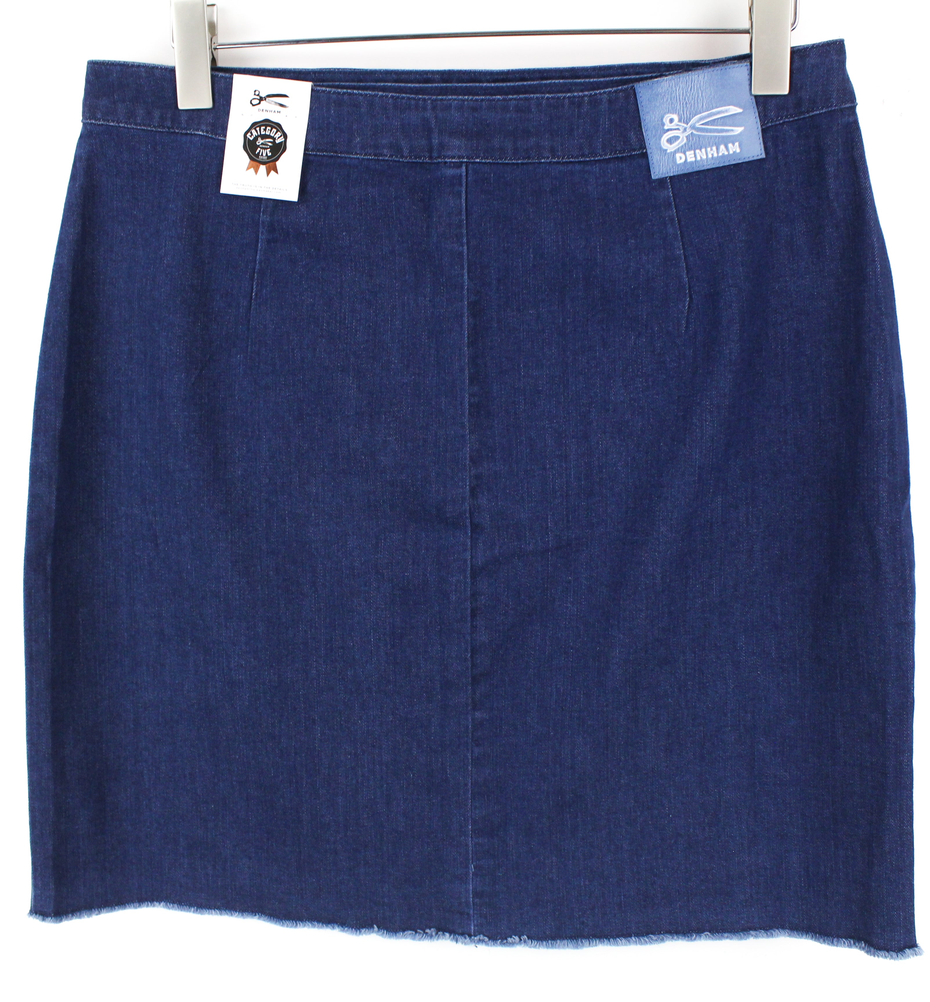 DENHAM Salinas Skirt 31 Blue Stretch    Womens Short Style