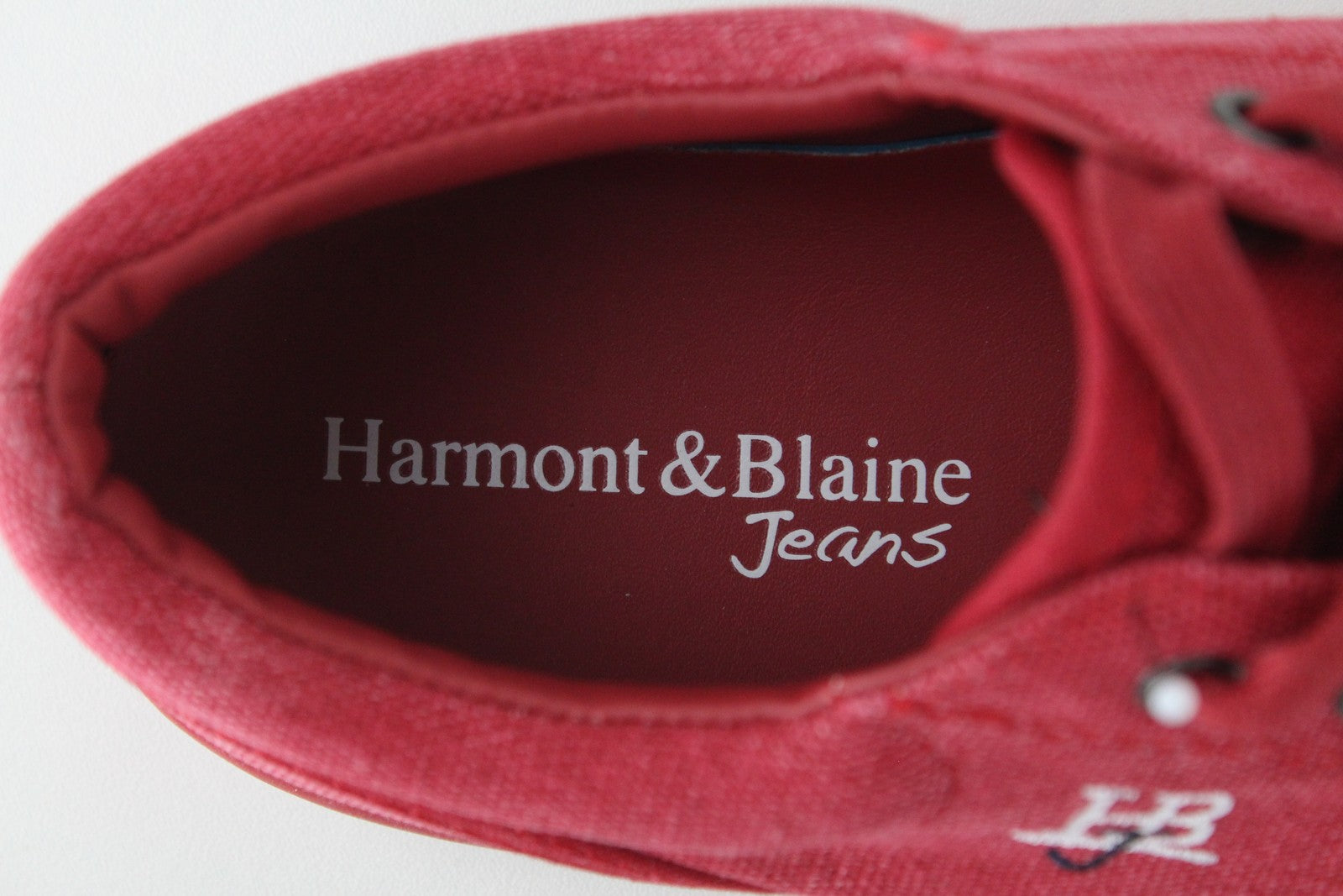 HARMONT & BLAINE EU41 Mens Red Laced Trainers  Low-Top  Sneakers