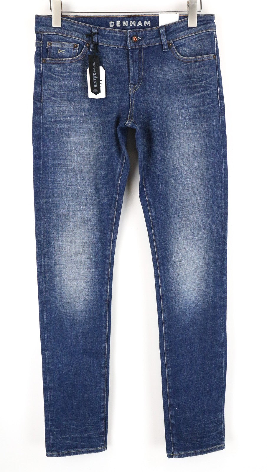 DENHAM Sally W28/L34 Straight  Jeans Blue 5-Pocket  Stretch Womens