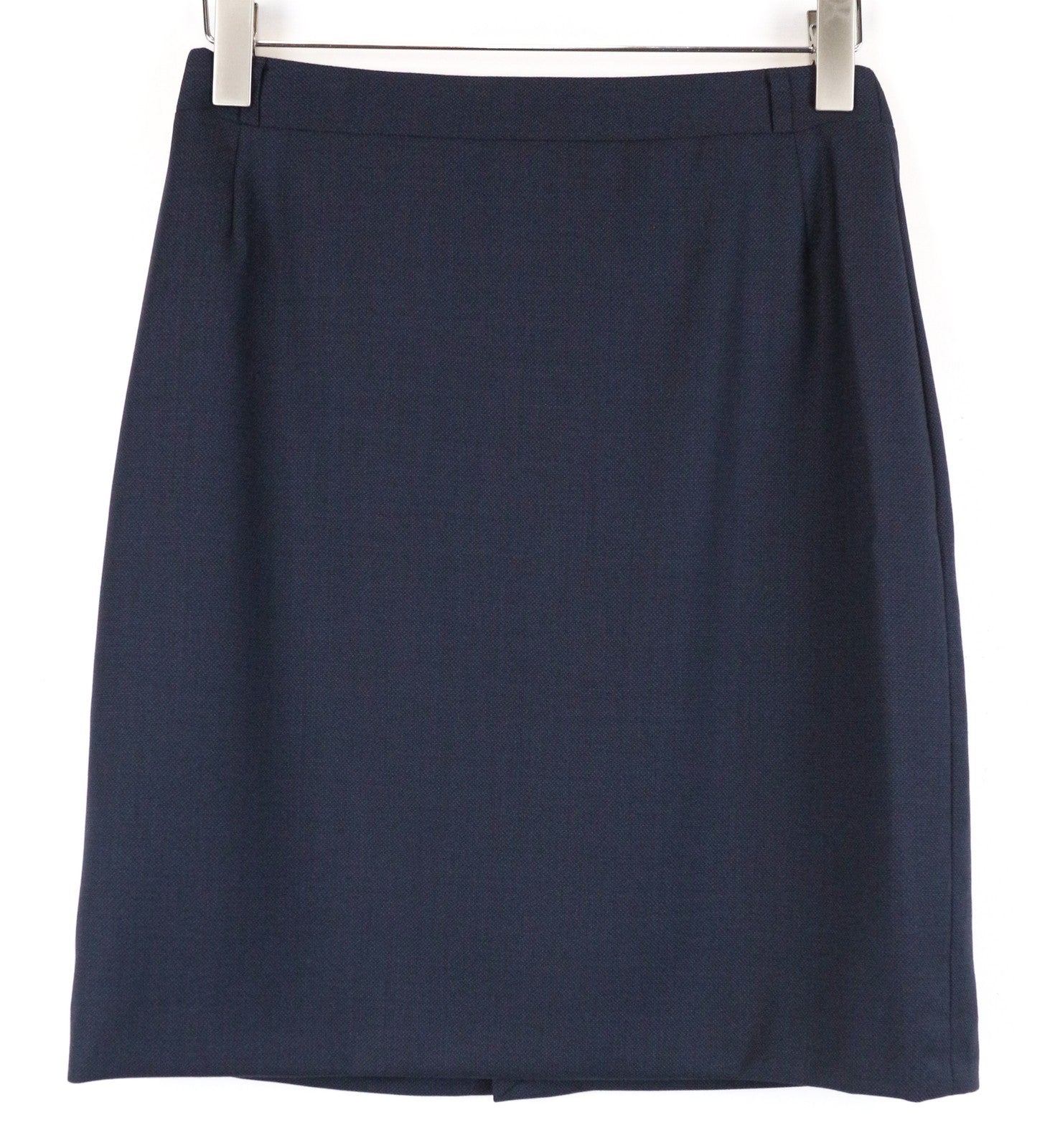 SUITSUPPLY Womens Navy Wool Skirt 40 Classic Slim  Classic Lined
