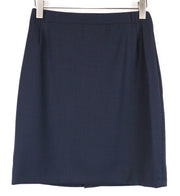 SUITSUPPLY Womens Navy Wool Skirt 40 Classic Slim  Classic Lined