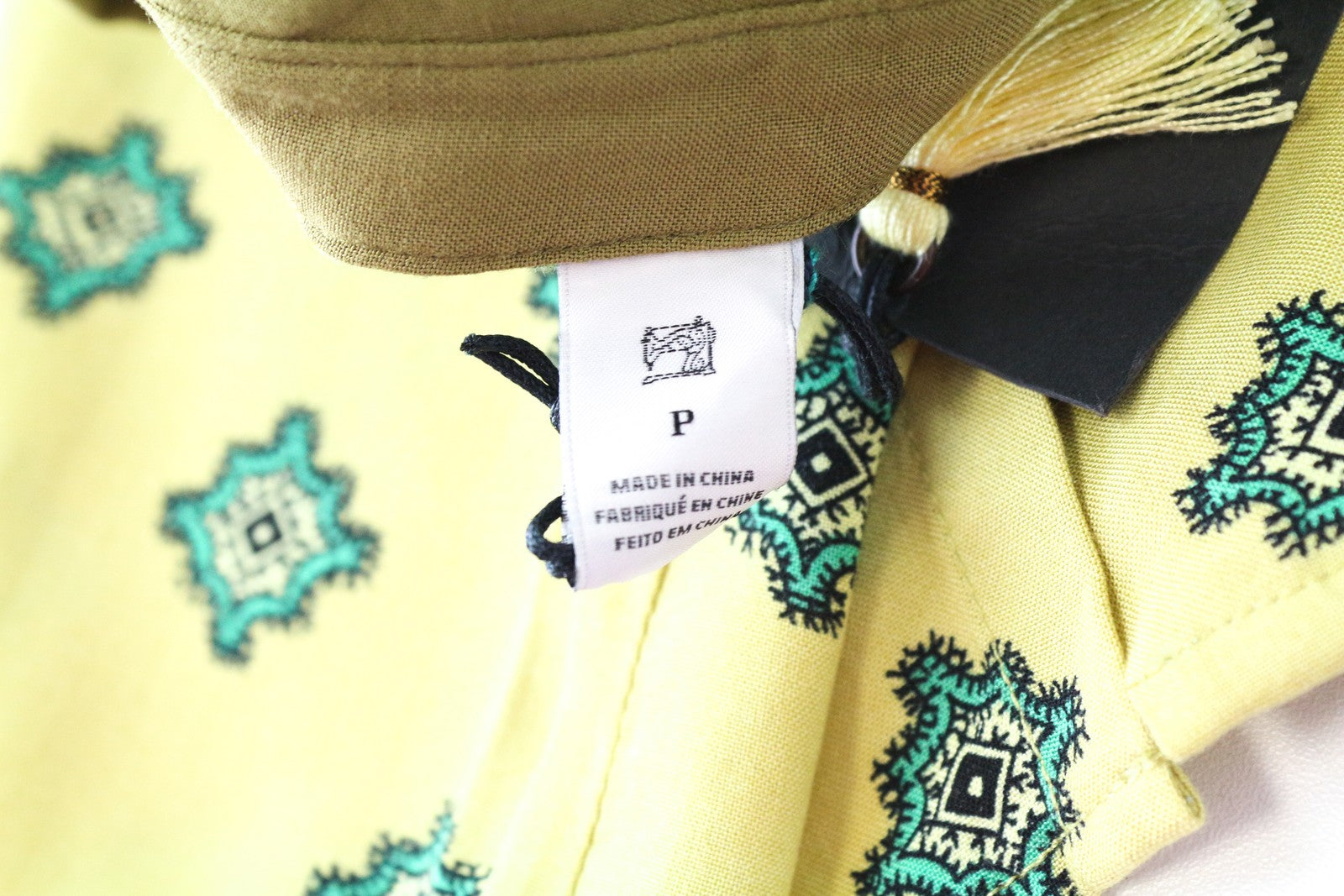 MAISON SCOTCH Sleeveless Shirt XS Yellow Button-Up Collared Pattern