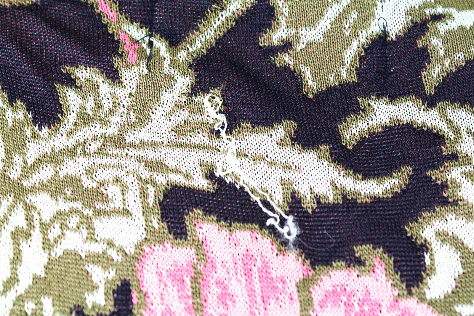 MAISON SCOTCH Knitted Pullover T-Shirt M Navy Flower Print Sleeveless