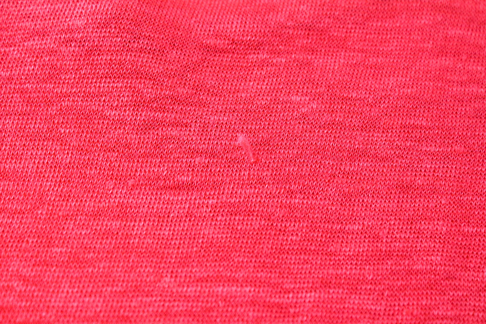 MAISON SCOTCH Lace Pullover Tee M Bright Red  Linen Short Sleeve