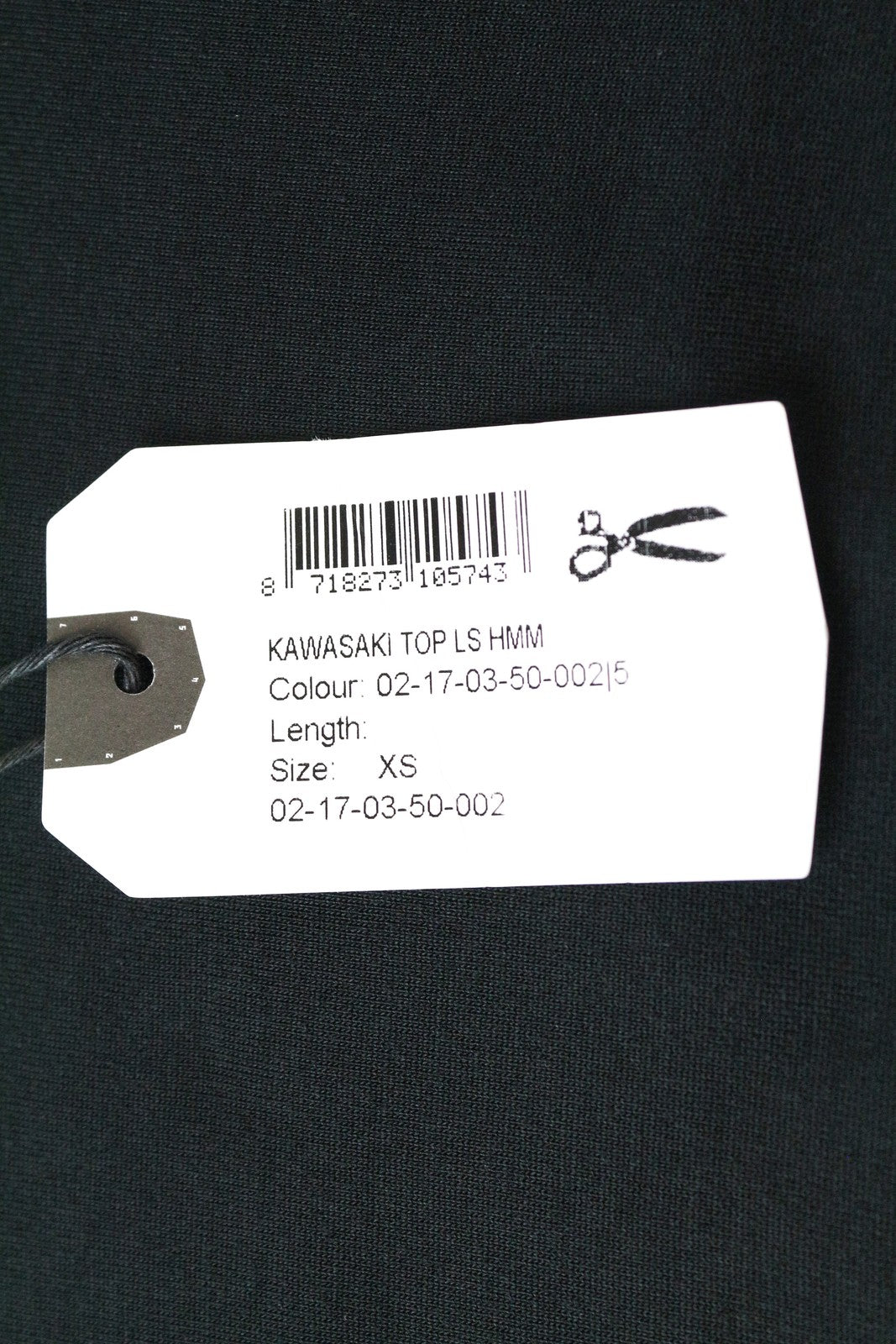 DENHAM Womens Black Tee XS Pullover 3/4 Sleeve Round Neck Stretch