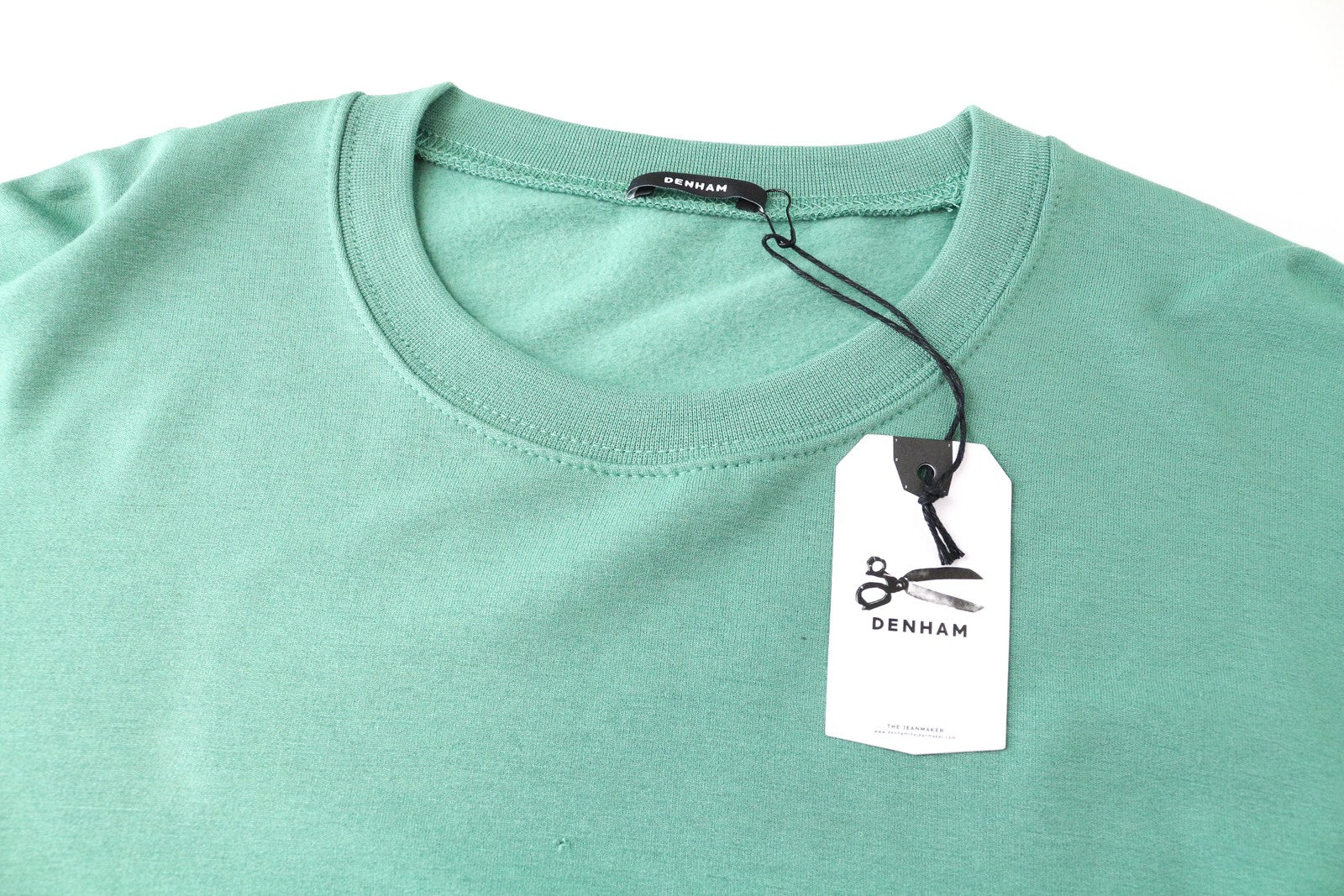 DENHAM Compass Sweatshirt 2XS Womens Green Pullover Stretch Long Sleeve