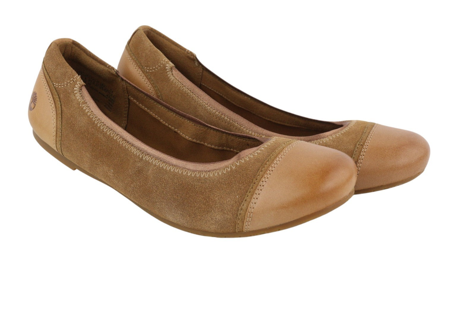 TIMBERLAND A19HK Women Shoes EU41/41.5 Brown Leather Flats Ballerina Ortholite