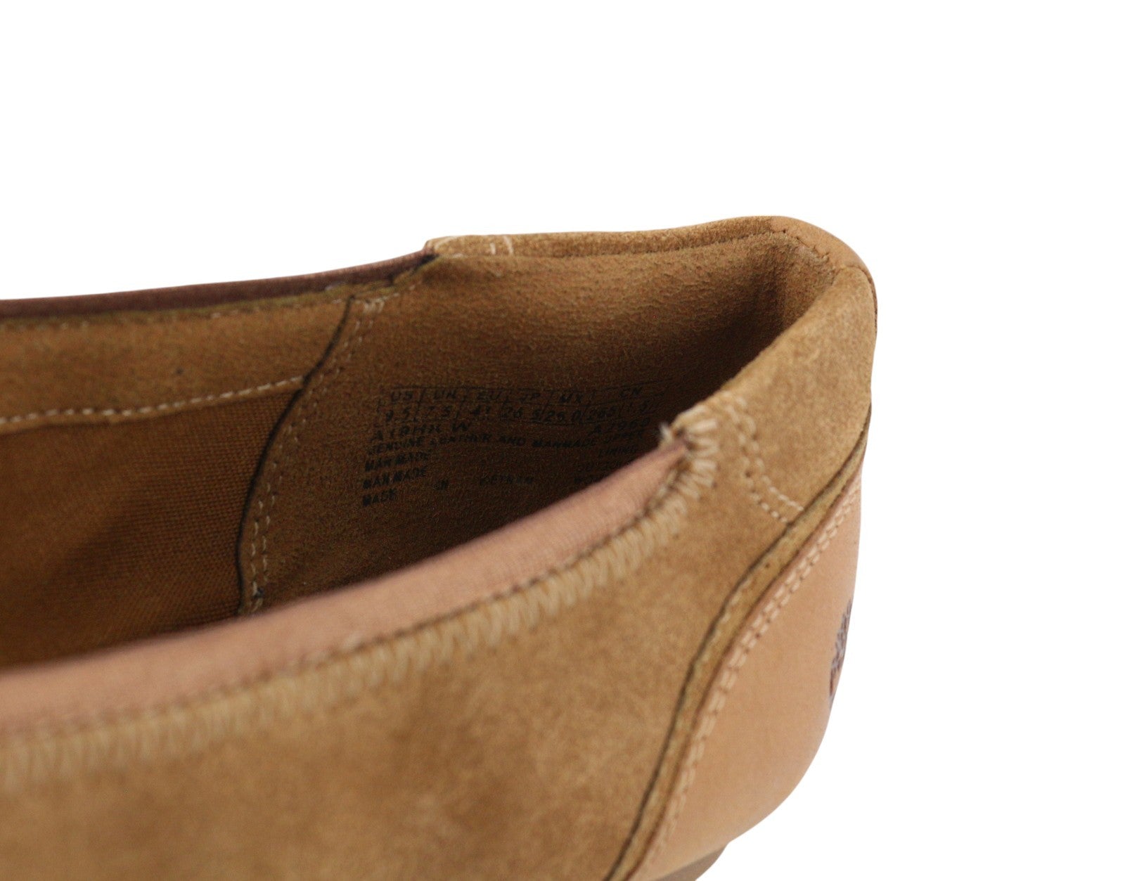 TIMBERLAND A19HK Women Shoes EU41/41.5 Brown Leather Flats Ballerina Ortholite