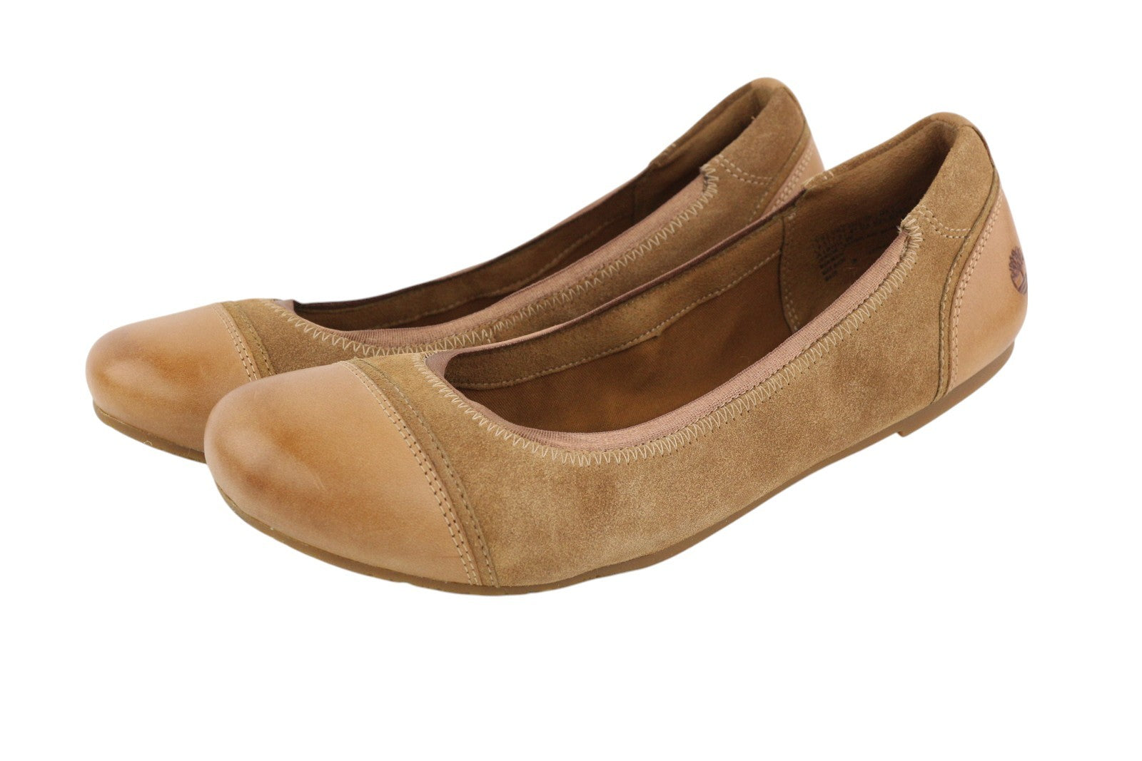 TIMBERLAND A19HK Women Shoes EU41/41.5 Brown Leather Flats Ballerina Ortholite