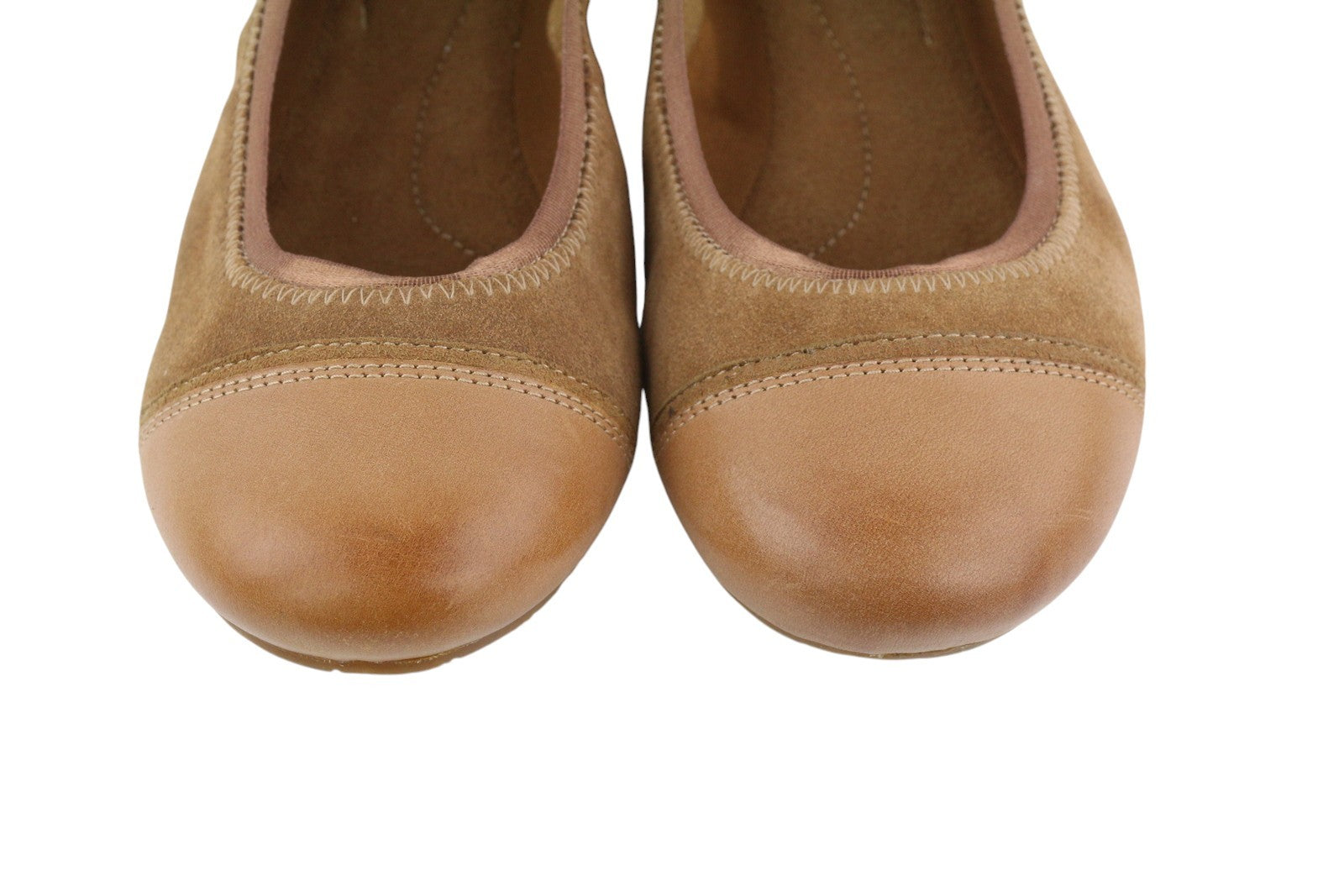 TIMBERLAND A19HK Women Shoes EU41/41.5 Brown Leather Flats Ballerina Ortholite