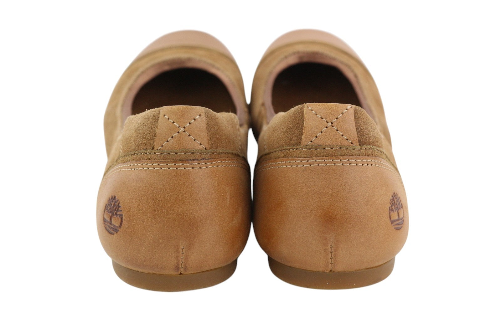 TIMBERLAND A19HK Women Shoes EU41/41.5 Brown Leather Flats Ballerina Ortholite