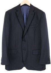SUITSUPPLY Classic Blazer UK46R Mens Dark Blue Wool Lined Single Breasted