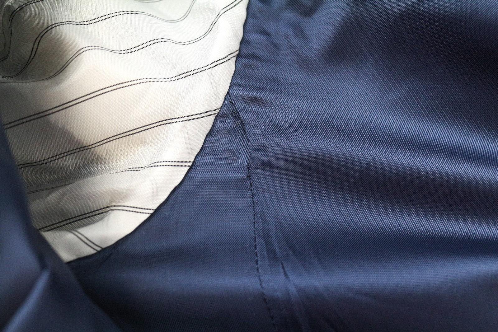 SUITSUPPLY Classic Blazer UK46R Mens Dark Blue Wool Lined Single Breasted