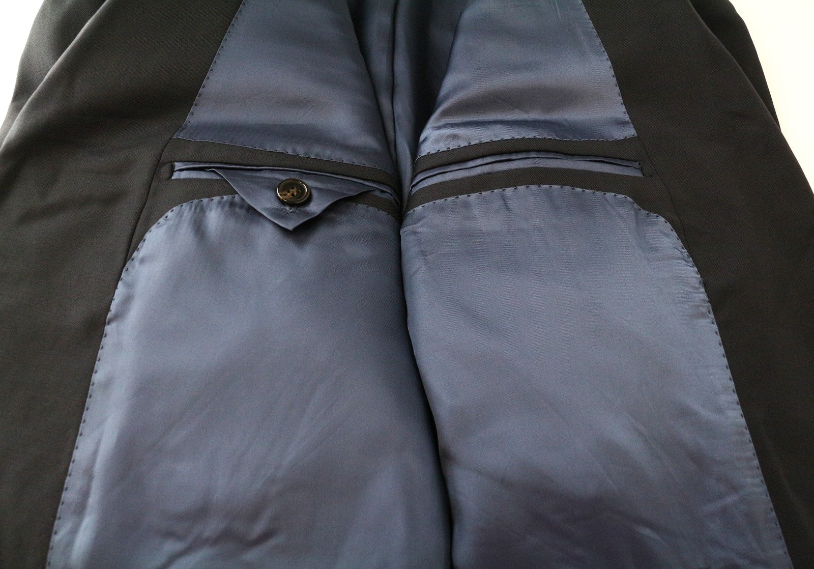 SUITSUPPLY Classic Blazer UK46R Mens Dark Blue Wool Lined Single Breasted