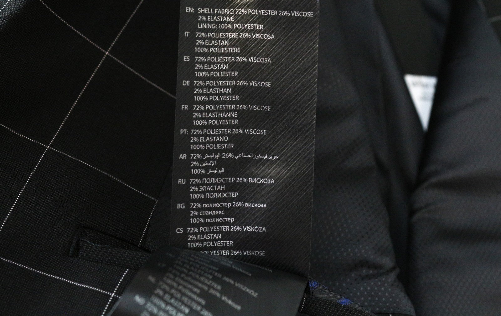 ANTONY MORATO Mens Black Blazer M Slim  Check Pattern Single Breasted