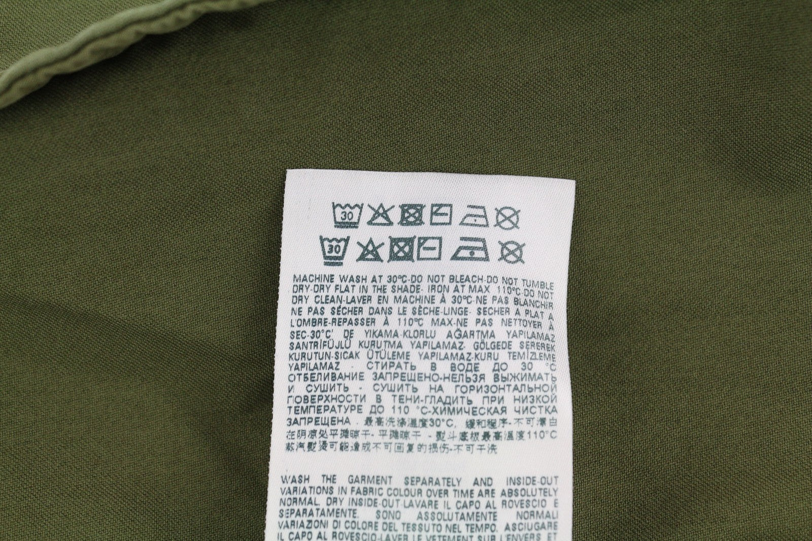 DIESEL J-Fuller Mens Jacket 2XL Khaki Overshirt Buttoned Neck RRP€295