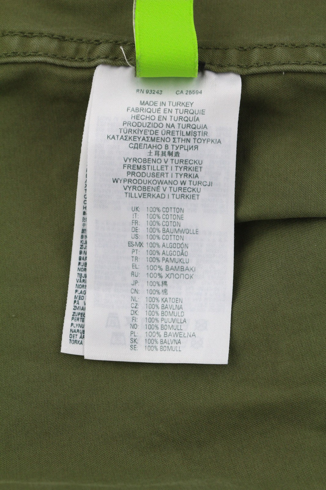 DIESEL J-Fuller Mens Jacket XL Khaki Overshirt Buttoned Neck RRP€295