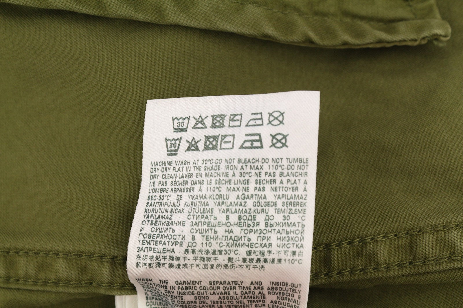 DIESEL J-Fuller Mens Jacket XL Khaki Overshirt Buttoned Collar RRP€295