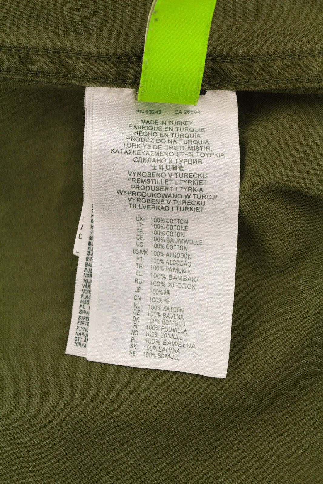 DIESEL J-Fuller Mens Jacket XL Khaki Overshirt Buttoned Collar RRP€295