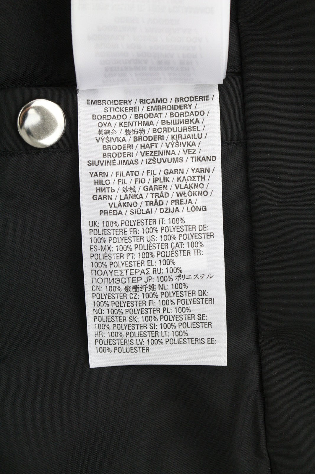 DIESEL J-Coal-New Print Mens Jacket S Black Coated Padded Snap Buttons RRP€230