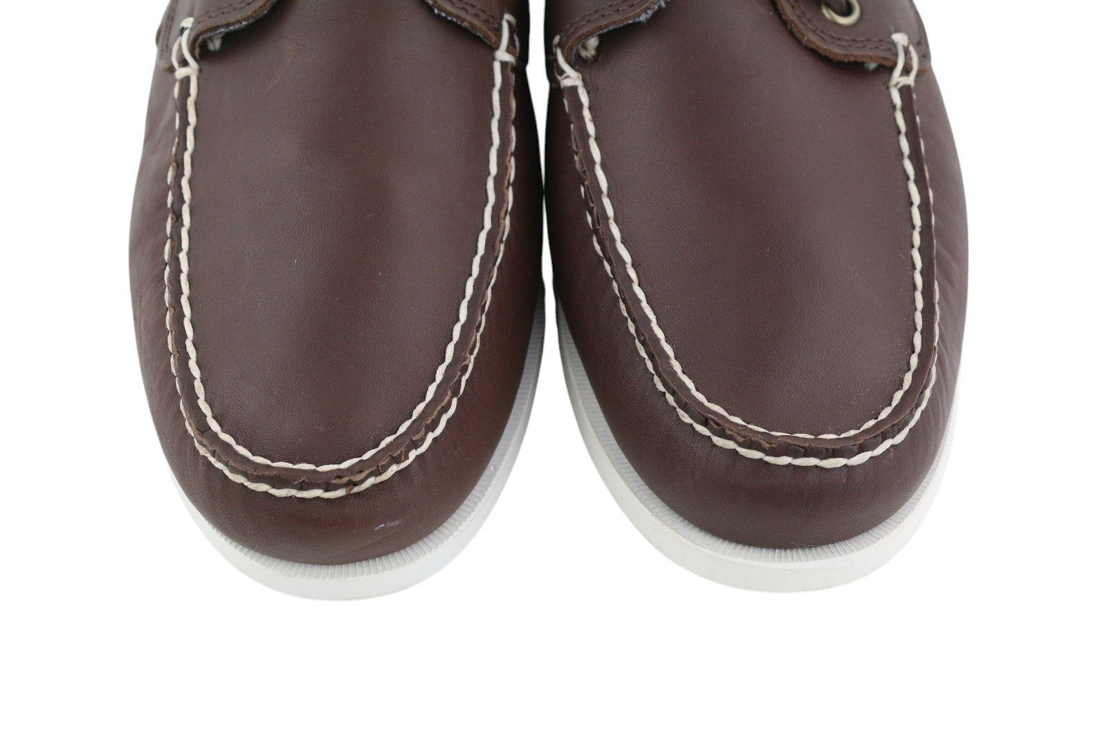 TIMBERLAND A199T Men Shoes EU43/43.5 Brown Leather Ortholite Non-Marking Loafers