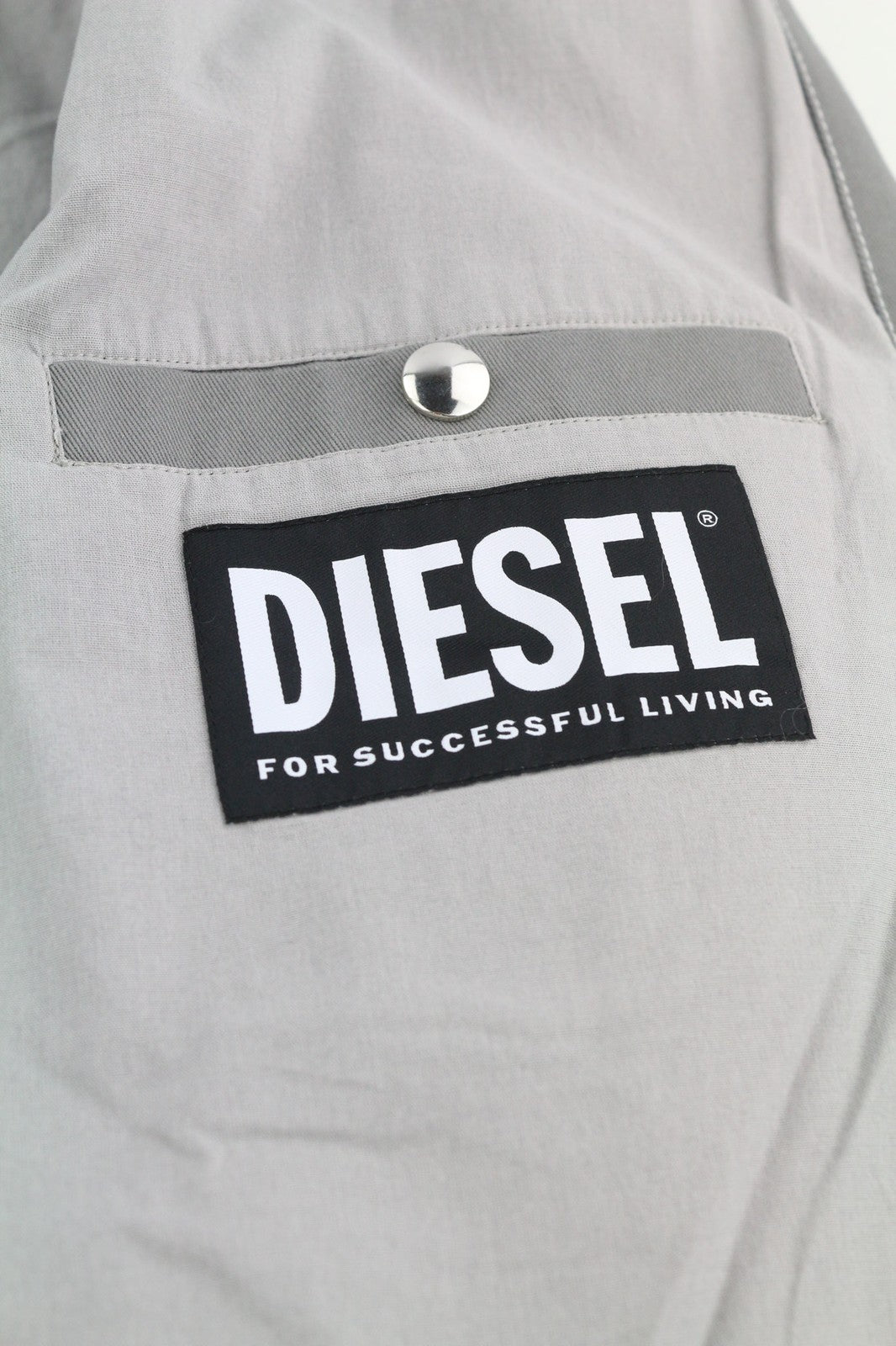 DIESEL J-Howe-LS Mens Jacket L Grey Full Zip  Neck Lined  RRP€450