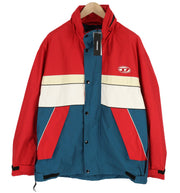 DIESEL J-Rodney-A Mens Jacket L Loose  Hidden Hood Full Zip Mesh RRP€325