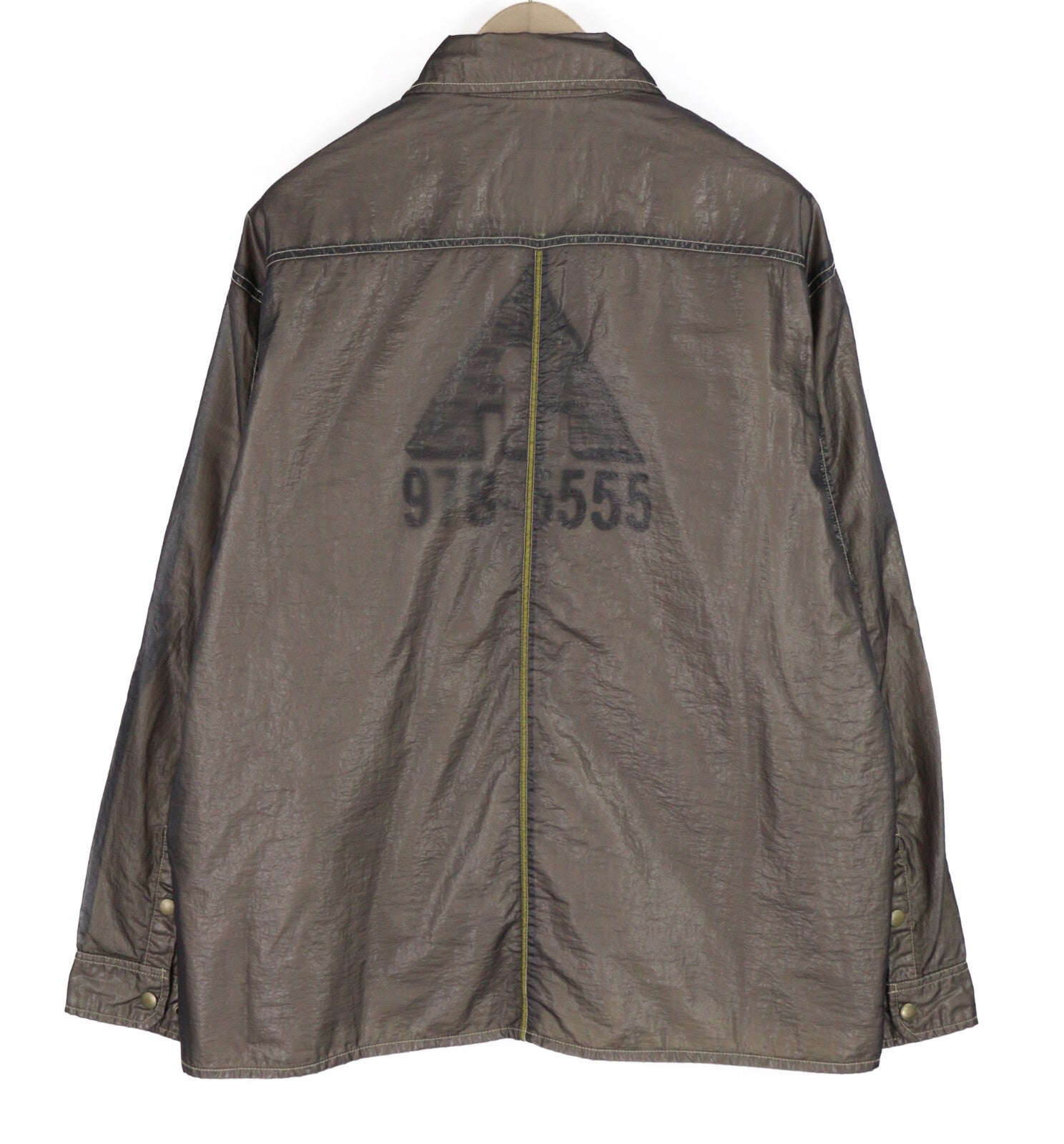 DIESEL S-U24 Men Jacket XL Windbreaker Snap Buttons Coated Neck RRP€275