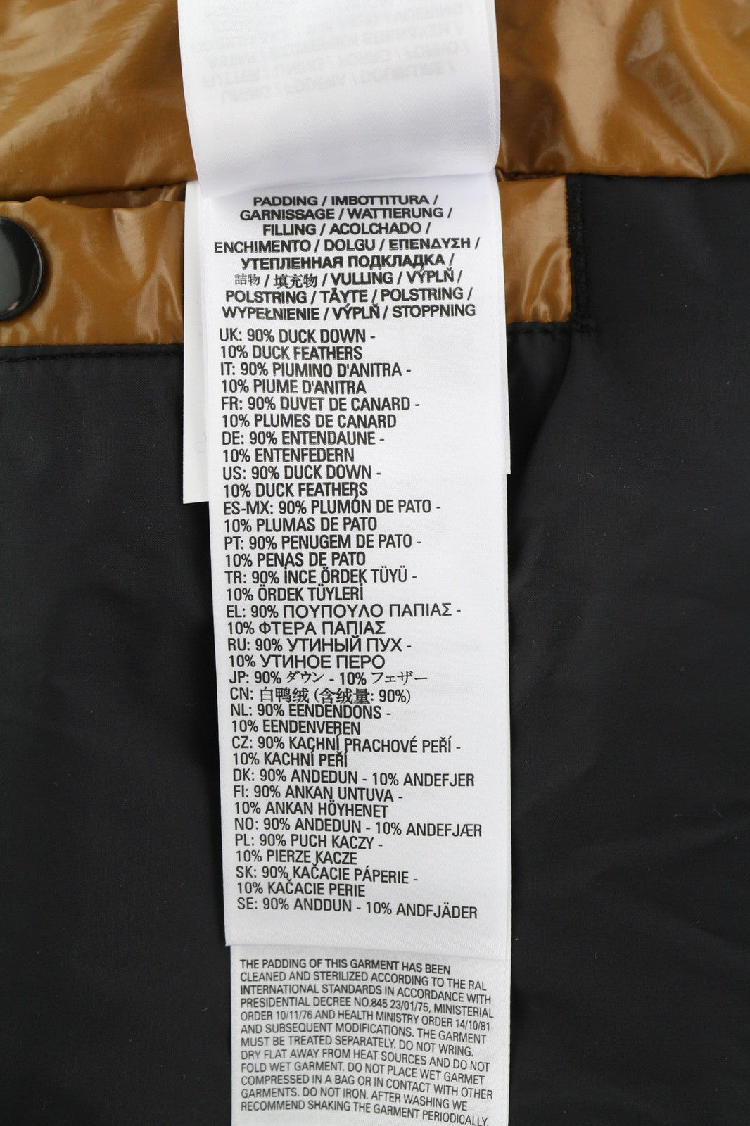 DIESEL W-Sten Mens Jacket L Brown Puffer Duck Down Filled Quilted RRP€395