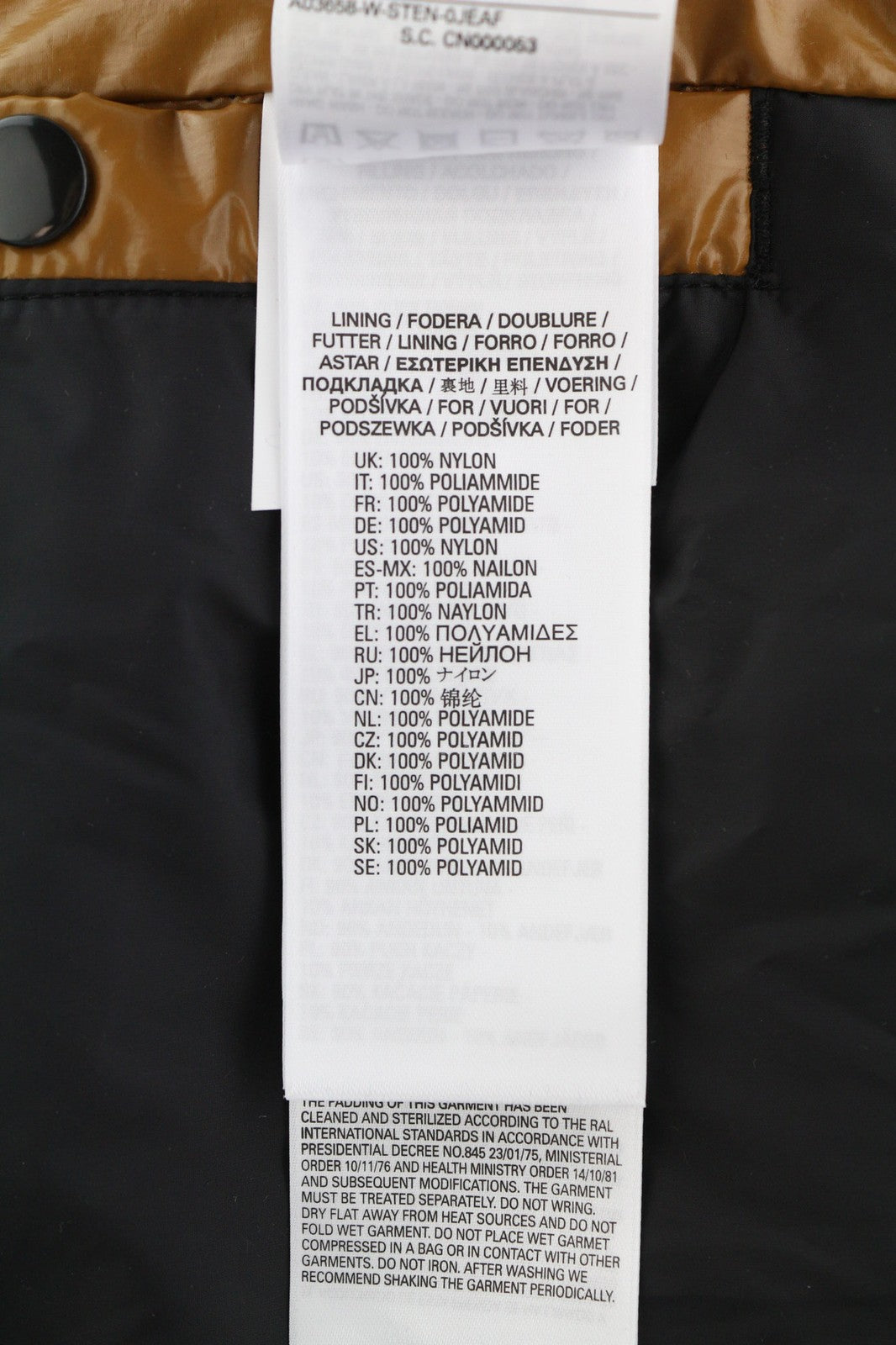 DIESEL W-Sten Mens Jacket L Brown Puffer Duck Down Filled Quilted RRP€395