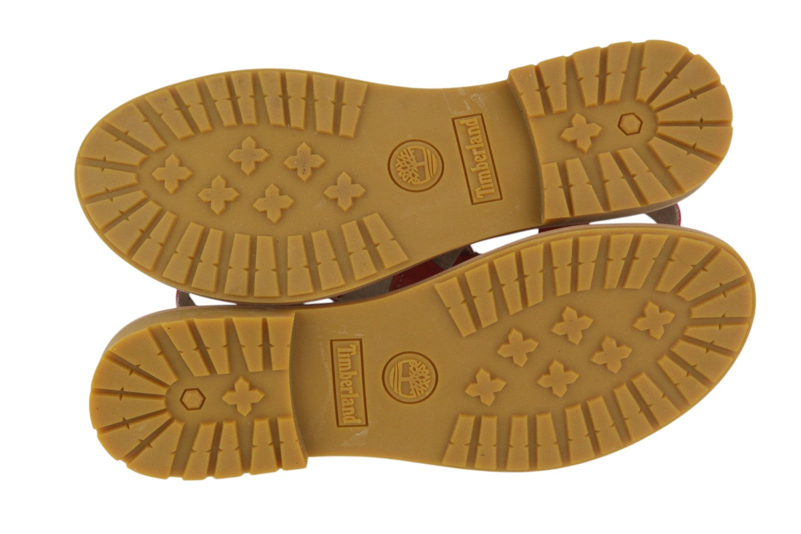 TIMBERLAND A23UF Women Sandals EU38.5 Orange Leather Open Toe Flat Logo Casual