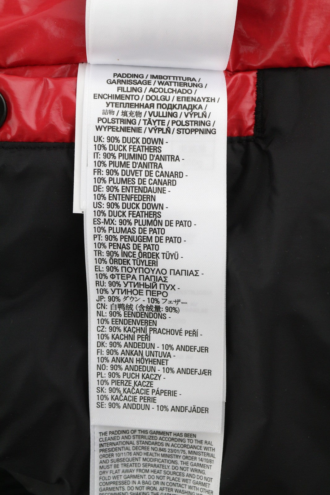 DIESEL W-Sten Mens Jacket L Red Puffer Duck Down Filled Quilted RRP€395