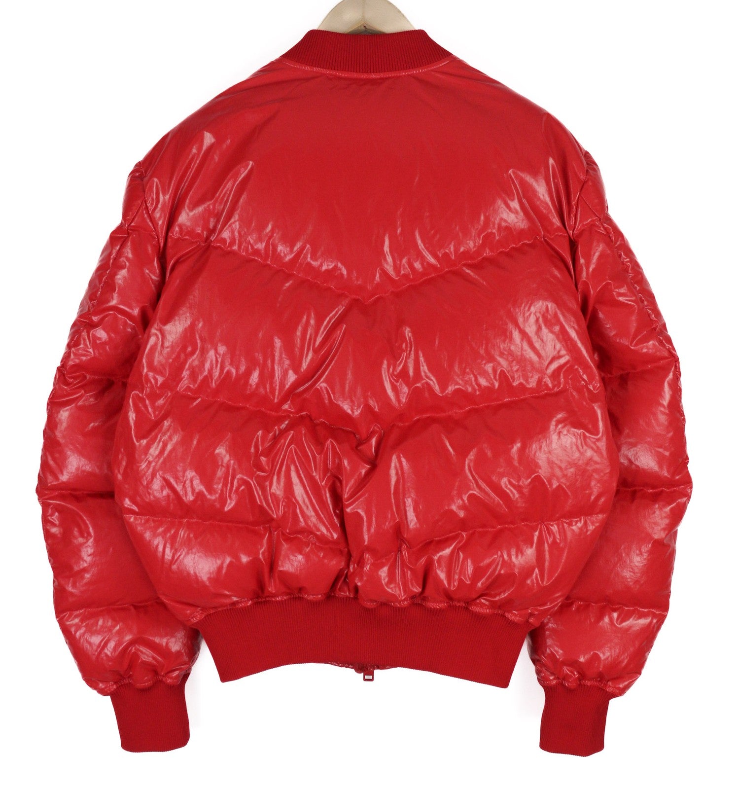 DIESEL W-Sten Mens Jacket L Red Puffer Duck Down Filled Quilted RRP€395