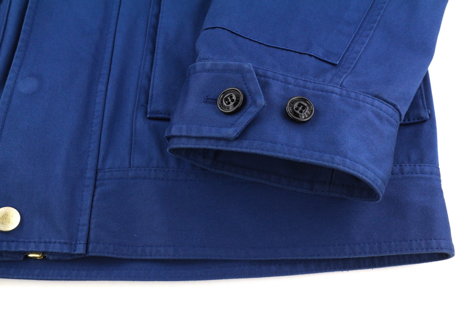 DIESEL J-Thompson-A Mens Jacket L Blue Full Zip Neck Lined  RRP€350