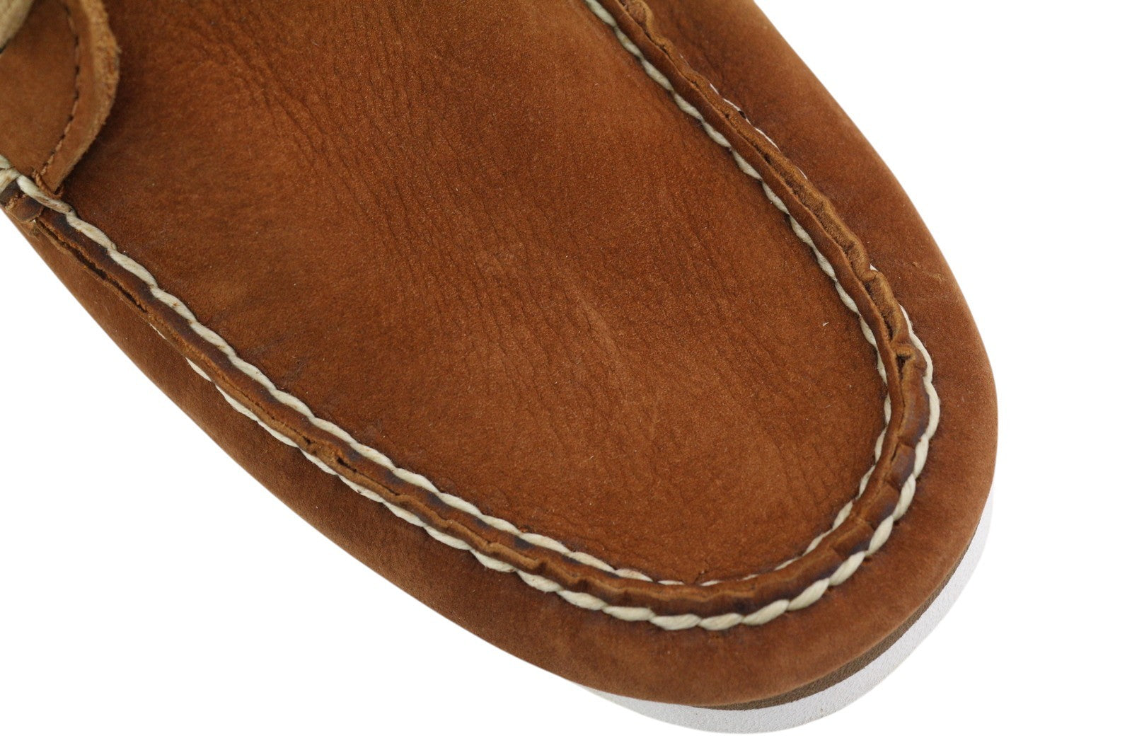 TIMBERLAND A2ABV Men Shoes EU44 Brown Leather Slip On Laced True Cloud Loafers