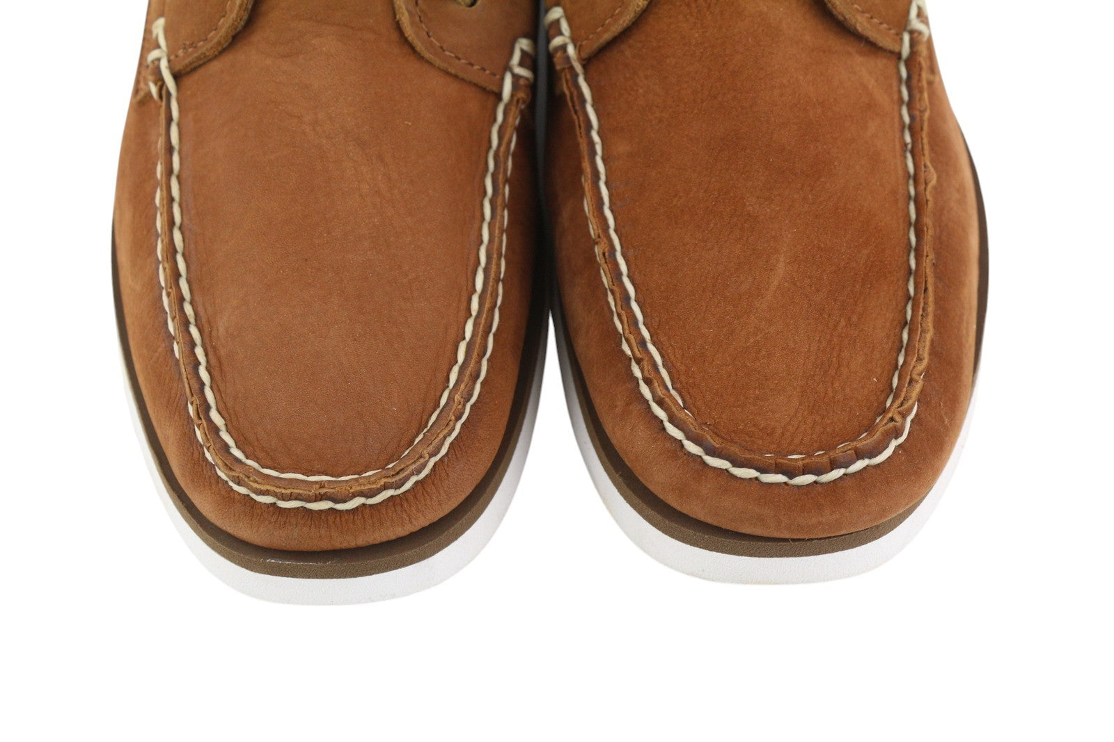 TIMBERLAND A2ABV Men Shoes EU44 Brown Leather Slip On Laced True Cloud Loafers