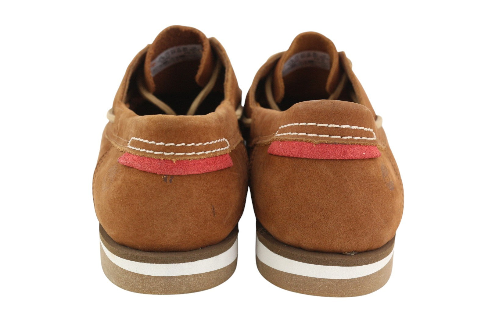 TIMBERLAND A2ABV Men Shoes EU44 Brown Leather Slip On Laced True Cloud Loafers